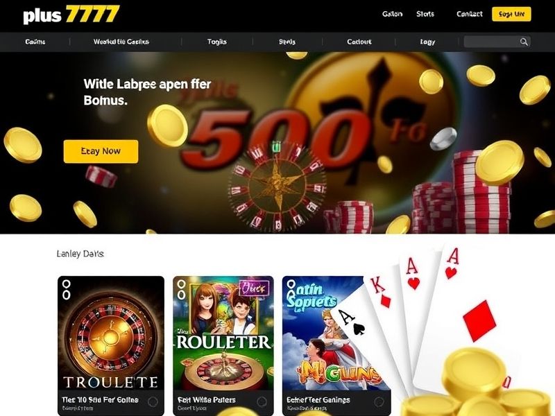 Welcome to Plus 777.com – your premier destination for thrilling online gambling games, including live dealers, slots, poker, and more. Access exclusive bonuses, expert reviews, and real-time gaming action.